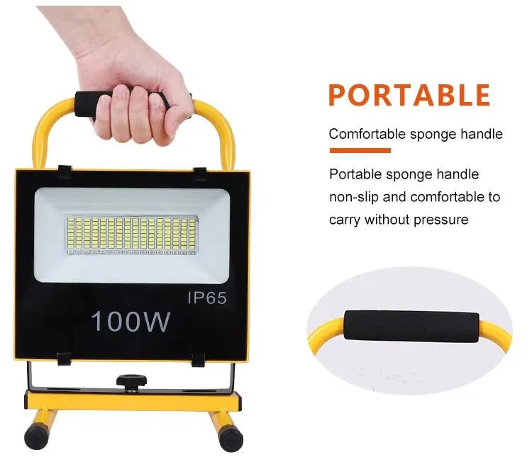 200W Rechargeable Portable LED Work Light – 20,000LM Super Bright, Waterproof IP66 - Image 6