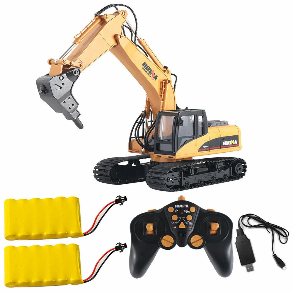 1:14 RC Alloy Drilling Truck 16CH Remote Control Construction Excavator 201560