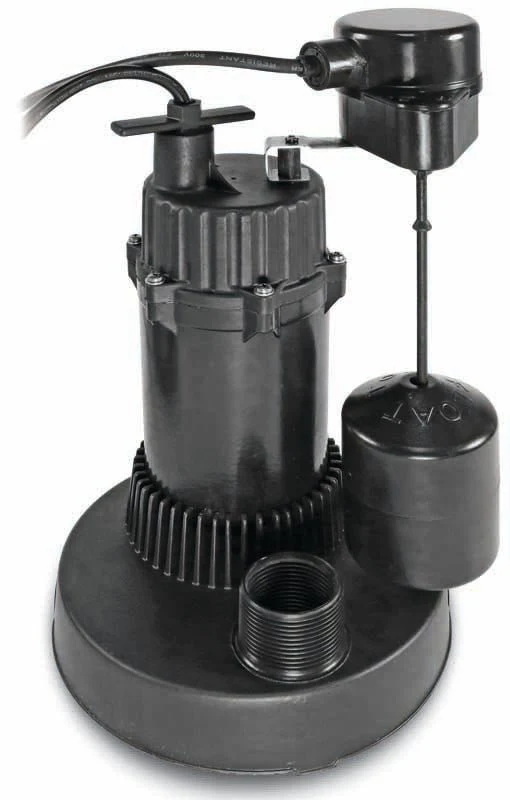 1/2 HP Submersible Sump Pump – 4000 GPH, 28 ft lift, aluminum Q1DP1100S6