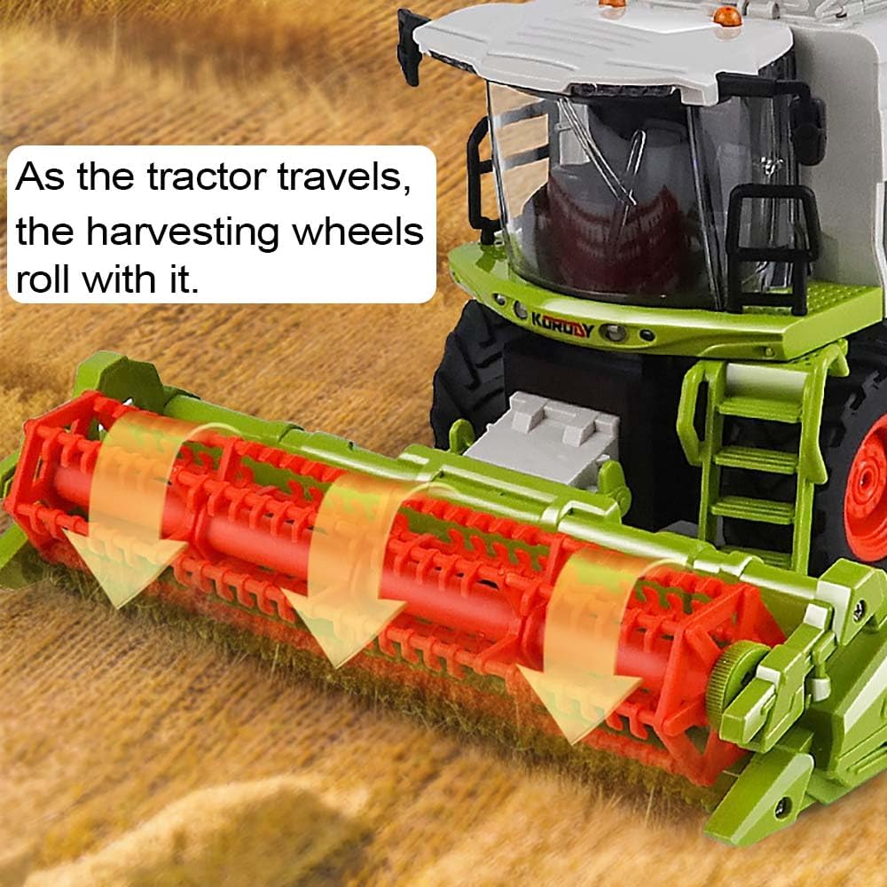 1:24 RC Combine Wheat Harvester – 6-Channel 2.4GHz Remote Control Farm Vehicle 712933 - Image 5
