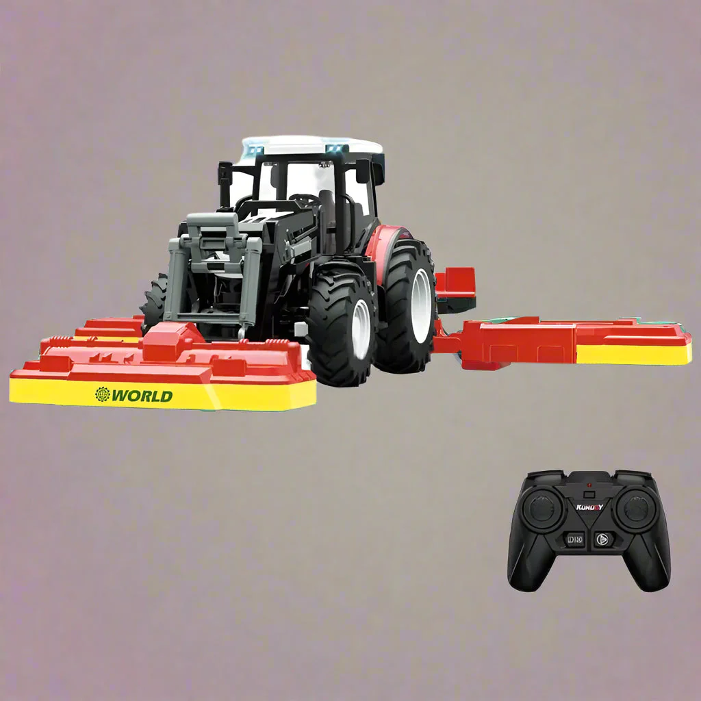 1:24 Scale 6-Channel RC Farm Truck Set – Tractor, Loader & Wagon | Durable & Realistic Play - Image 9