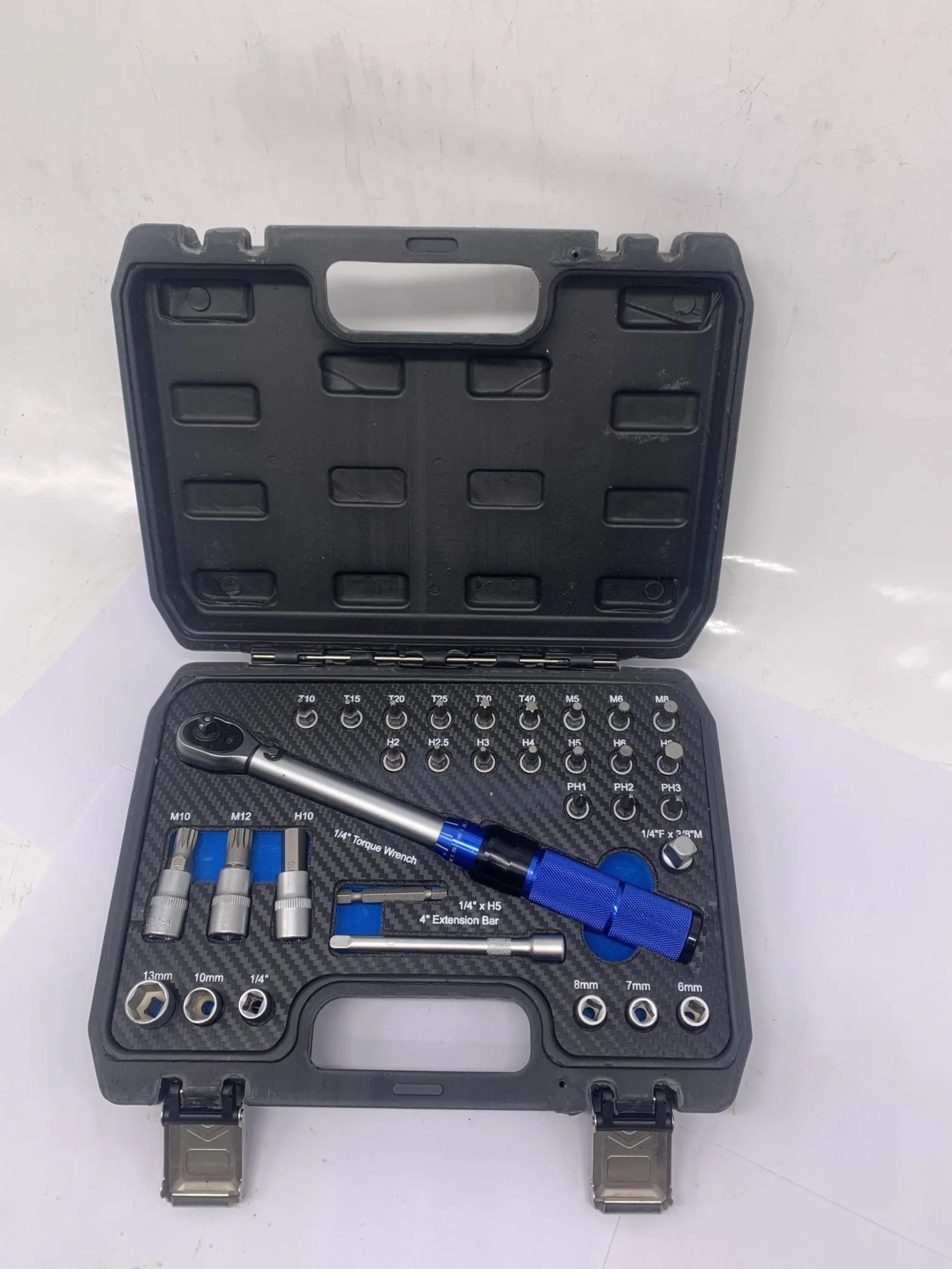 1/4" 31-Pc Multi-Use Torque Drive Wrench Set – Adjustable 5-25 Nm – 35502S - Image 4