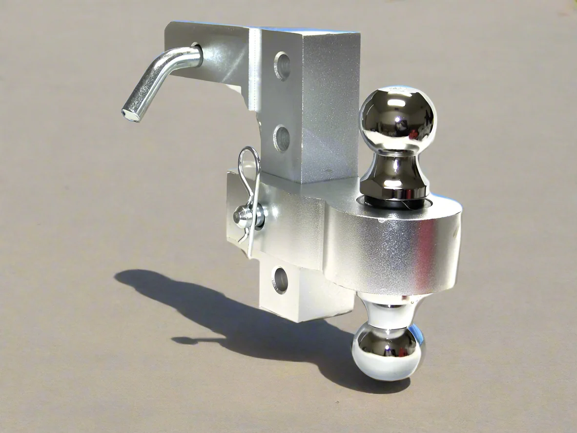 New 10,000 lbs 6″ Drop Aluminum Adjustable Trailer Ball Hitch – 2″ & 2-5/16″ HB006