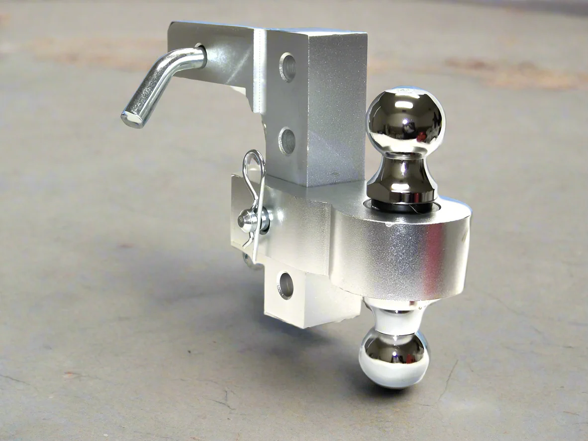 New 10,000 lbs 6″ Drop Aluminum Adjustable Trailer Ball Hitch – 2″ & 2-5/16″ HB006 - Image 2