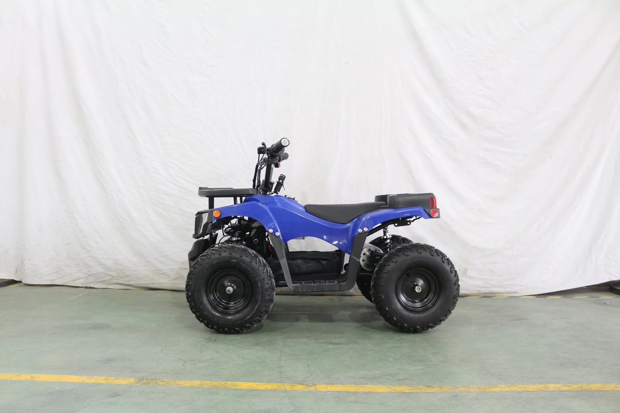 1000W Kids Electric ATV – 36V Battery, Disc Brakes, Forward/Reverse Gear, Big Tires – Blue & Black - Image 12