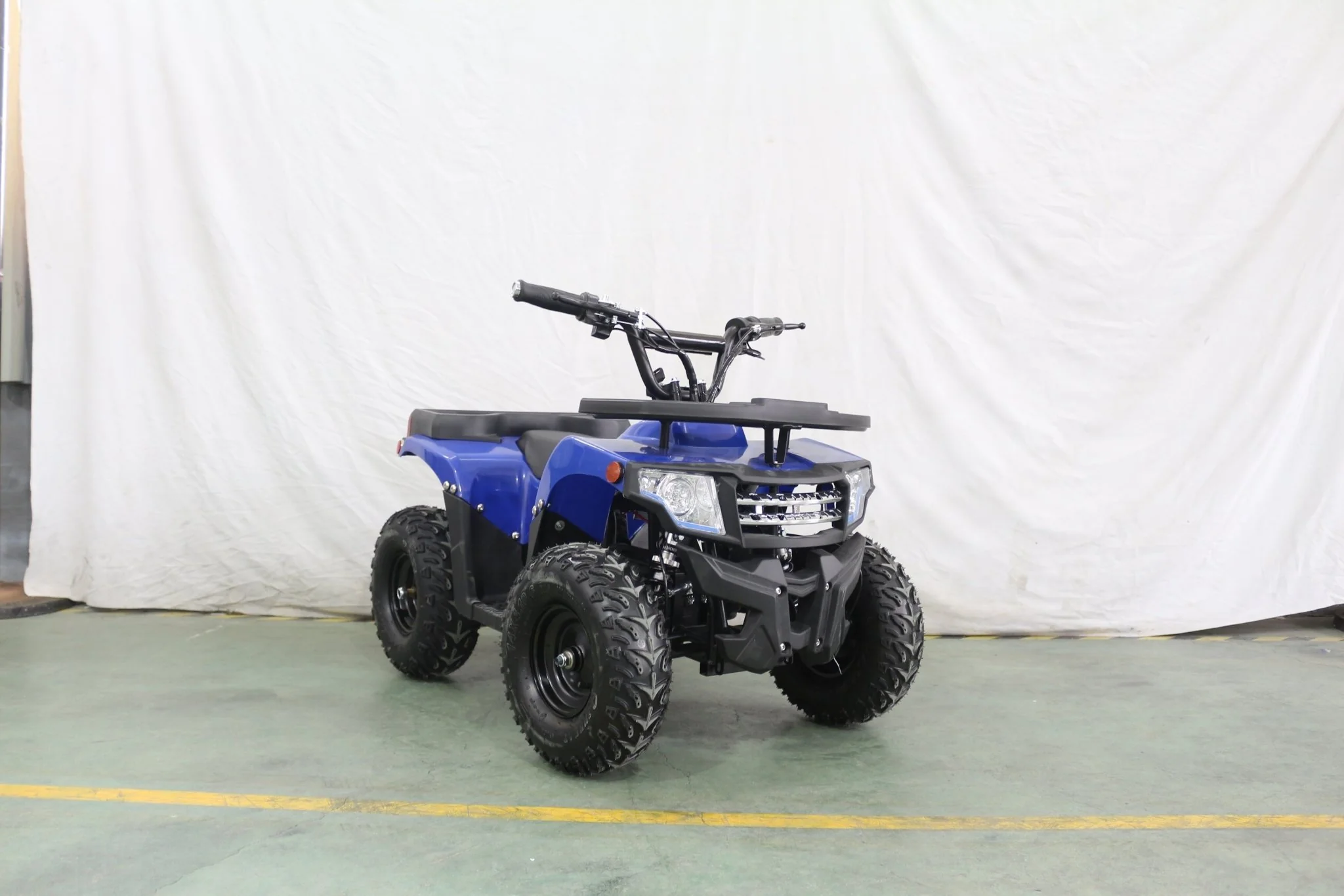 1000W Kids Electric ATV – 36V Battery, Disc Brakes, Forward/Reverse Gear, Big Tires – Blue & Black - Image 14