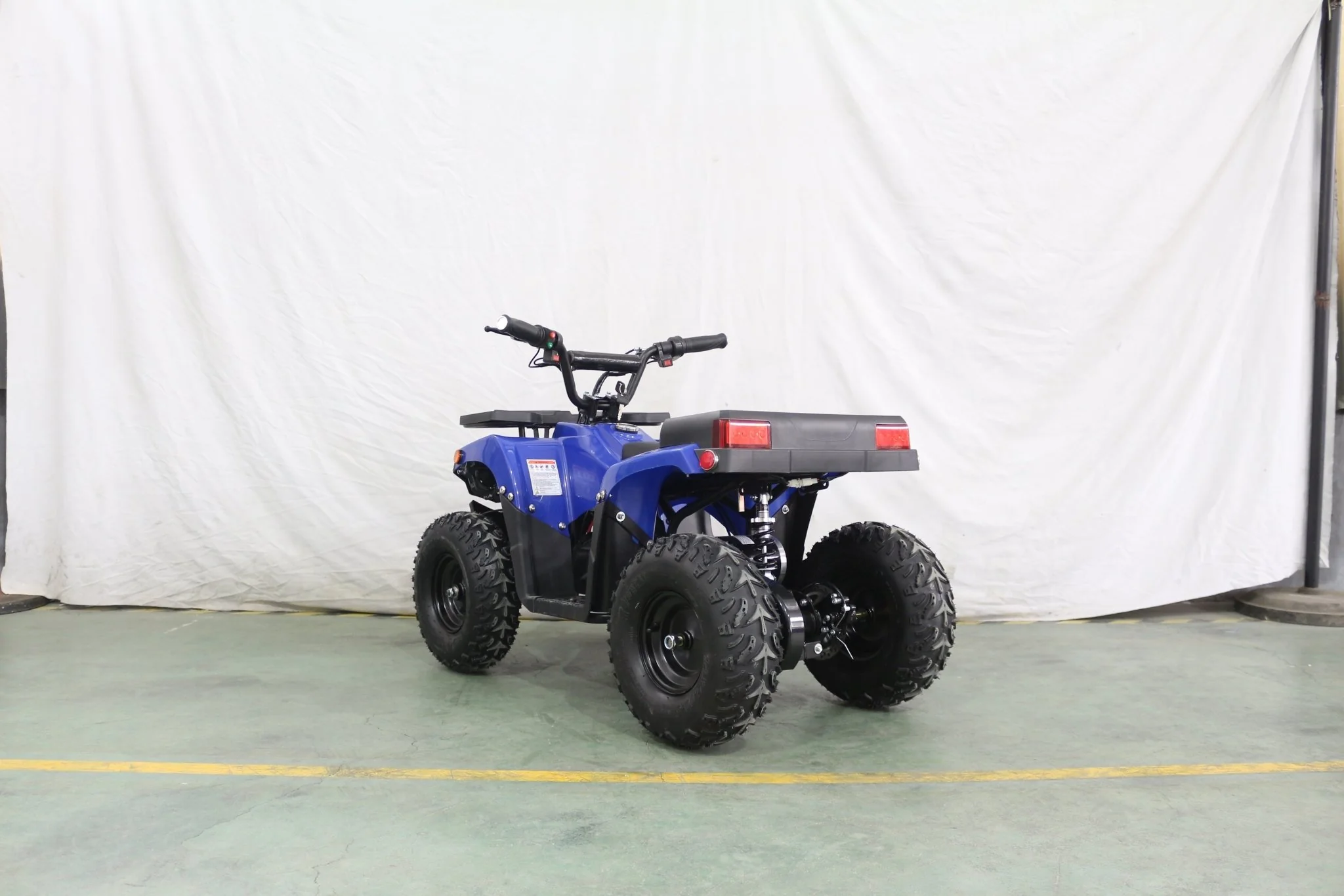 1000W Kids Electric ATV – 36V Battery, Disc Brakes, Forward/Reverse Gear, Big Tires – Blue & Black - Image 17