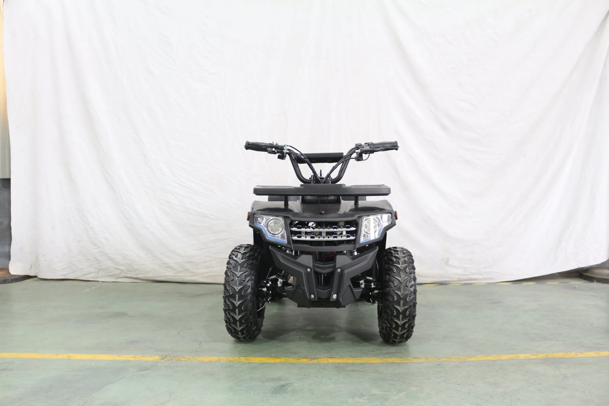 1000W Kids Electric ATV – 36V Battery, Disc Brakes, Forward/Reverse Gear, Big Tires – Blue & Black - Image 18