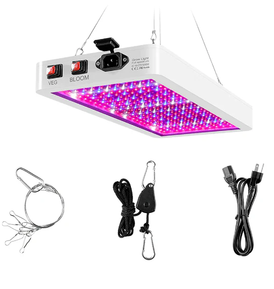 1000W LED Grow Light – Full Spectrum Hydroponic Lamp with Veg & Bloom Switch | Model 48537S - Image 4