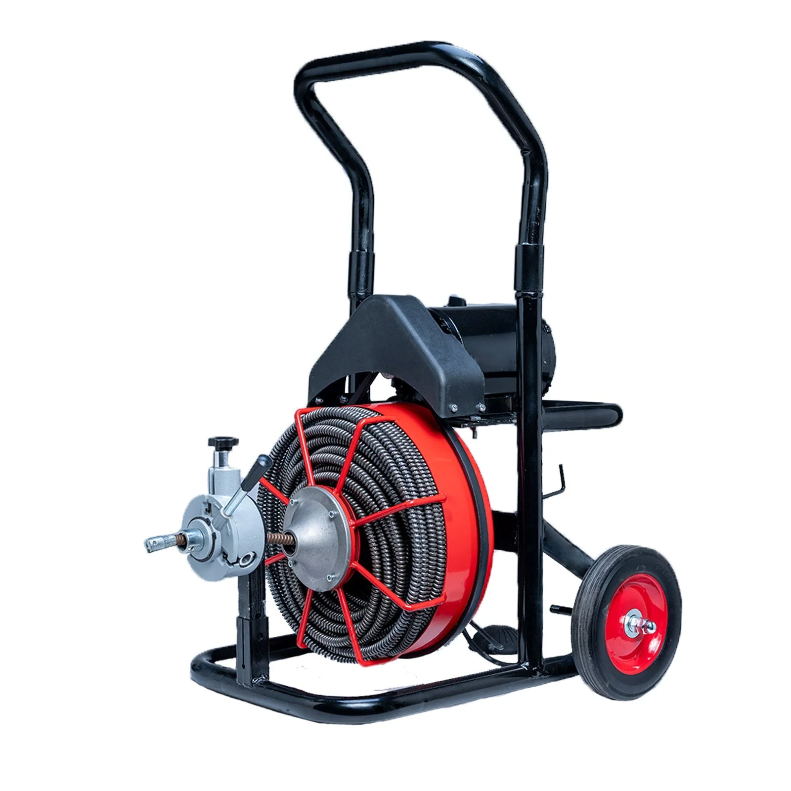 100FT x 1/2" Automatic Drain Cleaner Machine – 8 Cutters, Foot Pedal, GFCI – DCM10012A - Image 2