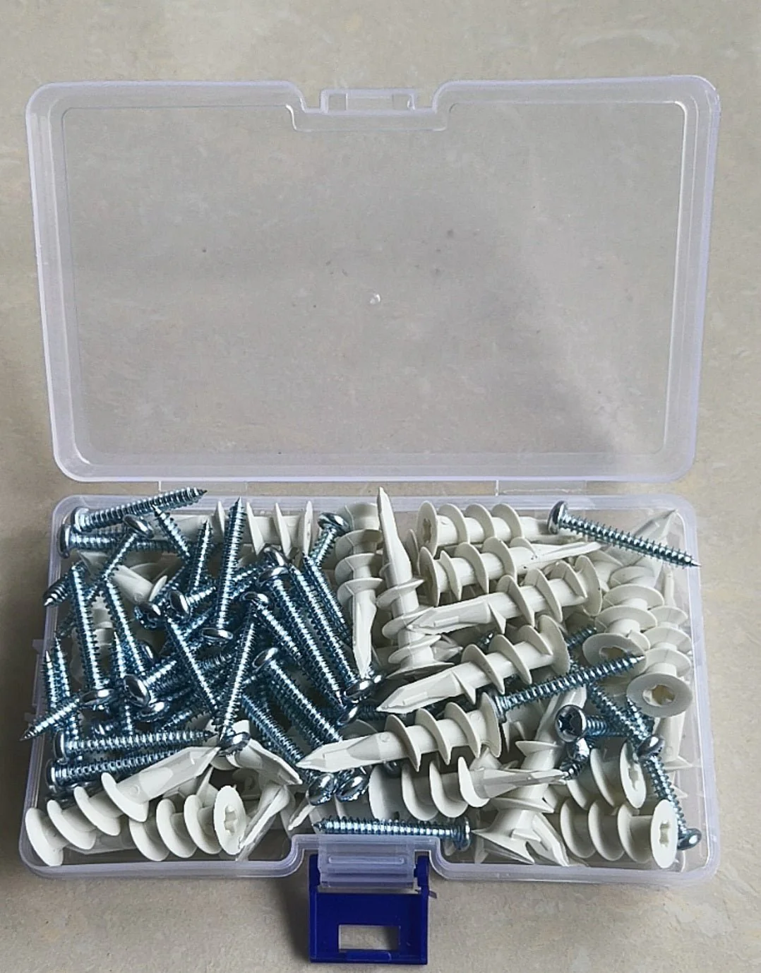 100PC Drywall Anchors & Screws Kit – Heavy-Duty Sheetrock Hanging Set | S1267 - Image 2
