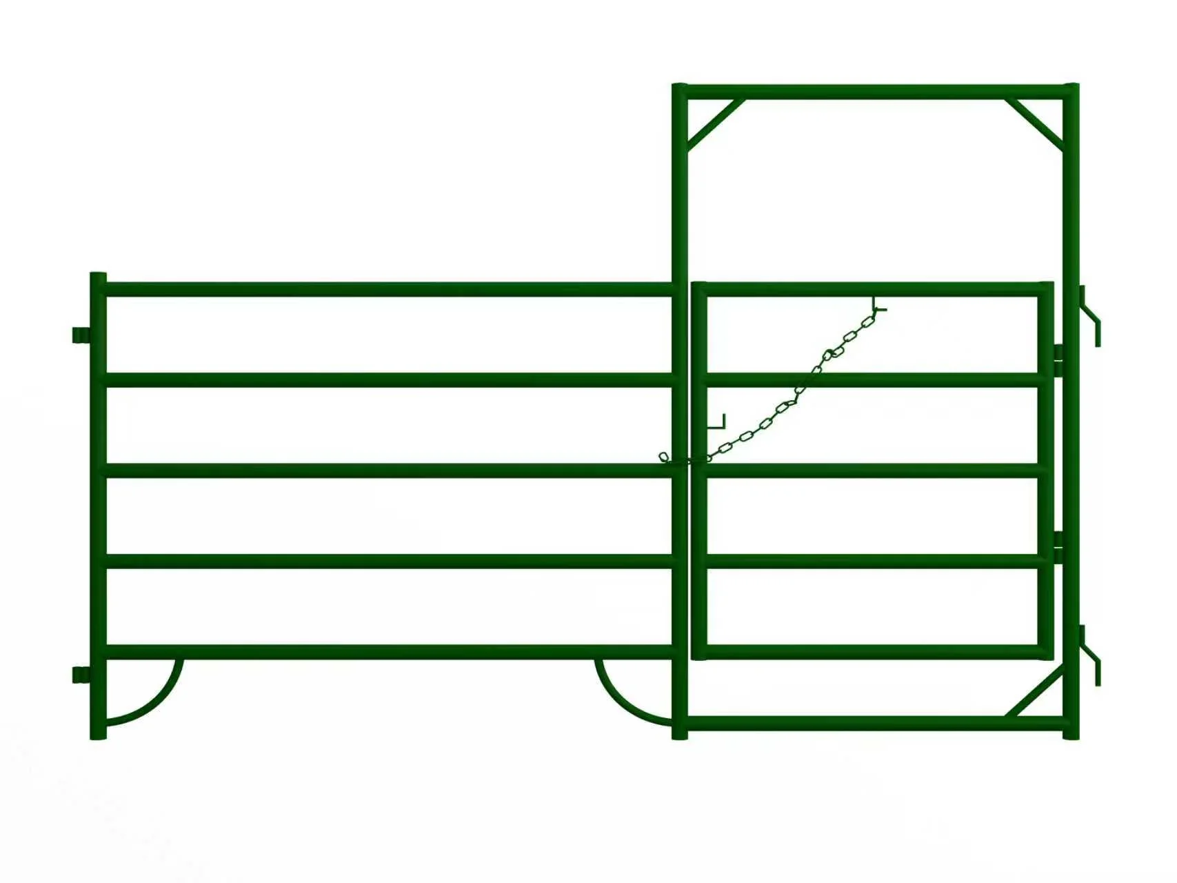 10FT & 12FT Heavy-Duty Steel Corral Panels – Livestock & Horse Fencing with Gate - Image 10