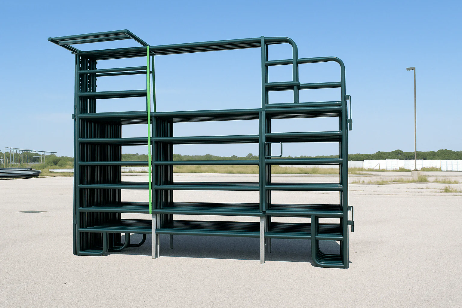 10FT & 12FT Heavy-Duty Steel Corral Panels – Livestock & Horse Fencing with Gate - Image 4