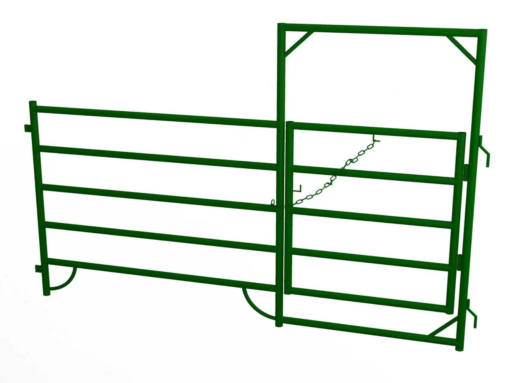 10FT & 12FT Heavy-Duty Steel Corral Panels – Livestock & Horse Fencing with Gate - Image 9