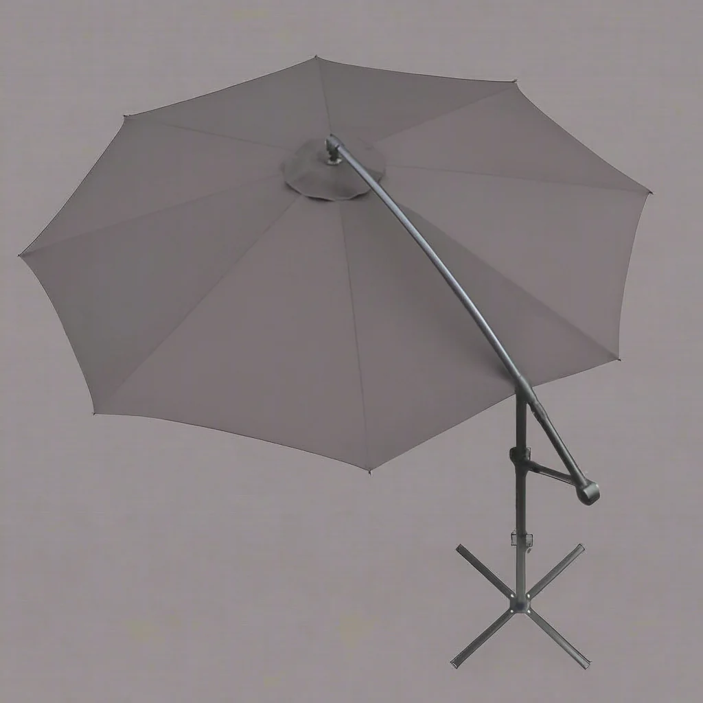 New 10 FT Hanging Patio Umbrella with Sand Bag – Offset Outdoor Umbrella for Deck, Garden, or Poolside Shade - Image 4