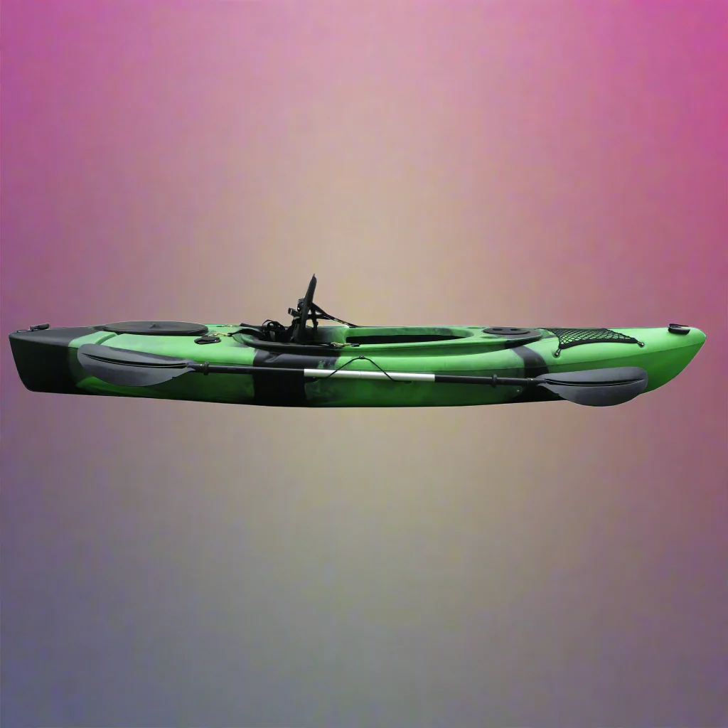 10FT Sit-In Kayak – Lightweight Recreational Kayak with Padded Seat & Paddles for Beginners - Image 4