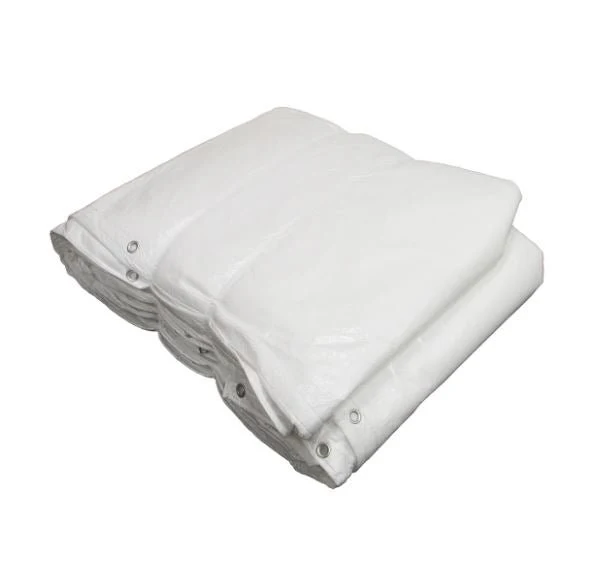 10x10 & 10x20 ft White Insulated Tarp | Heavy-Duty PE Cover