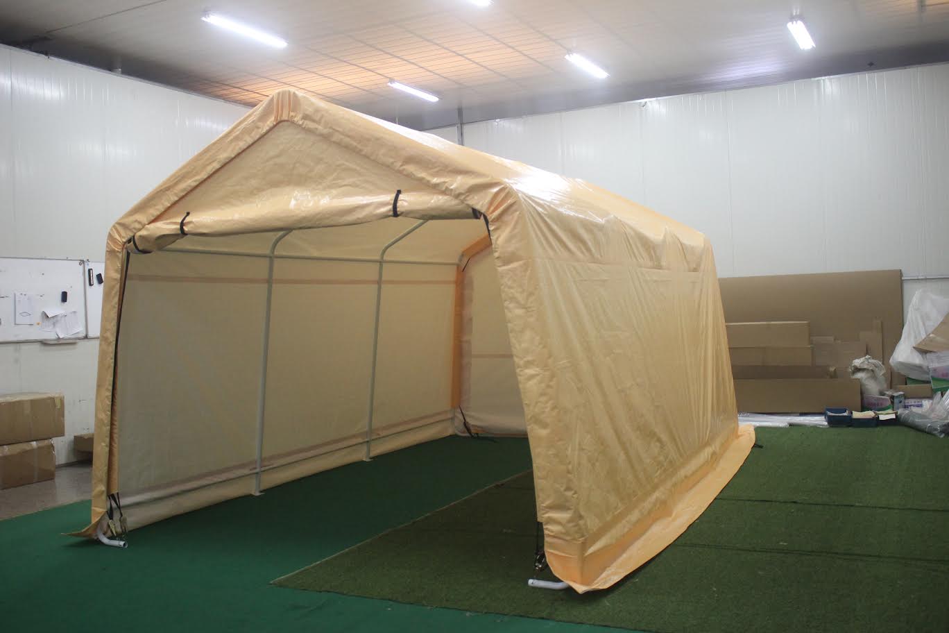 10x17 FT Heavy-Duty Storage Shelter Garage Shed – Waterproof Yellow Canopy | Model 115601 - Image 5