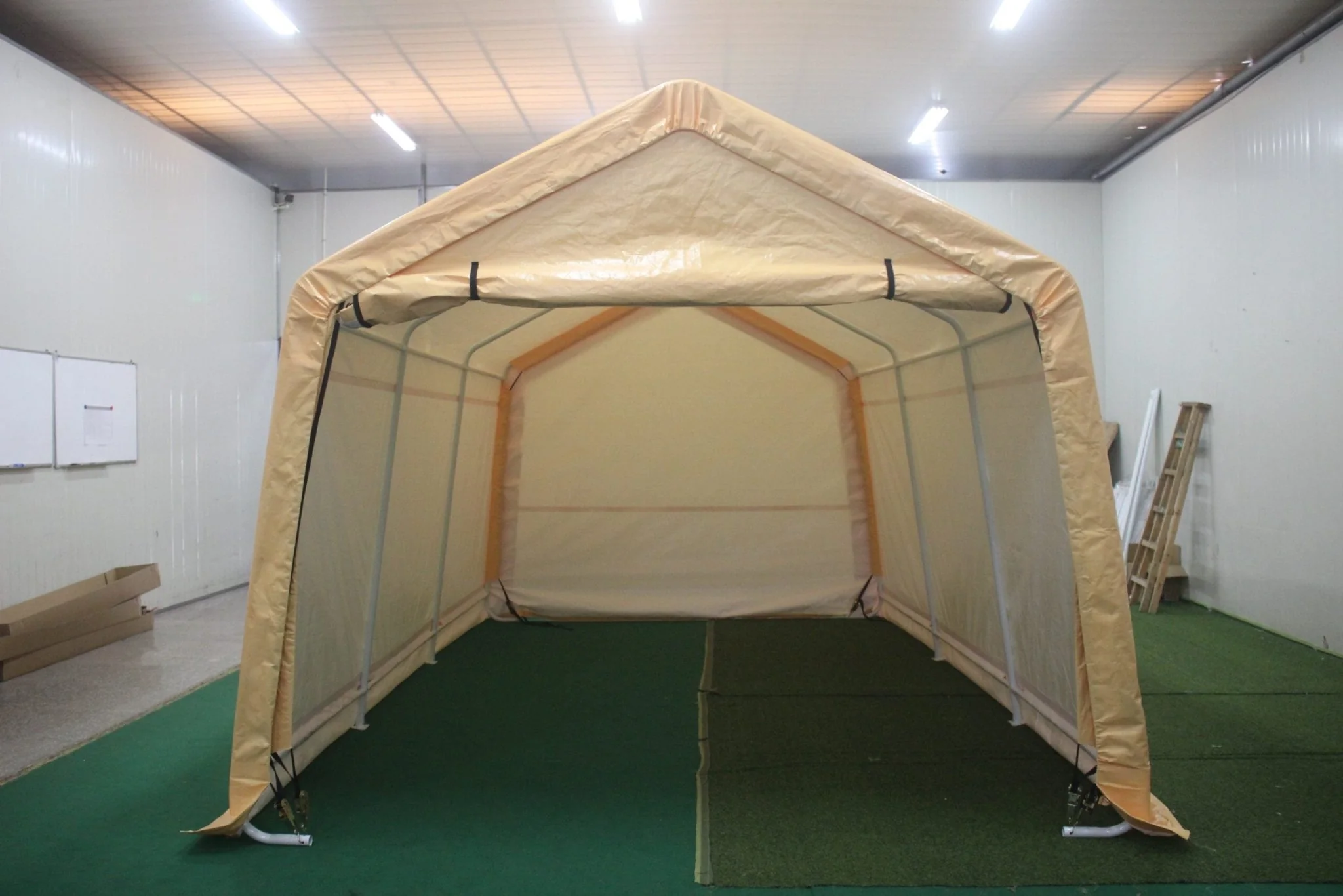 10x17 FT Heavy-Duty Storage Shelter Garage Shed – Waterproof Yellow Canopy | Model 115601 - Image 6