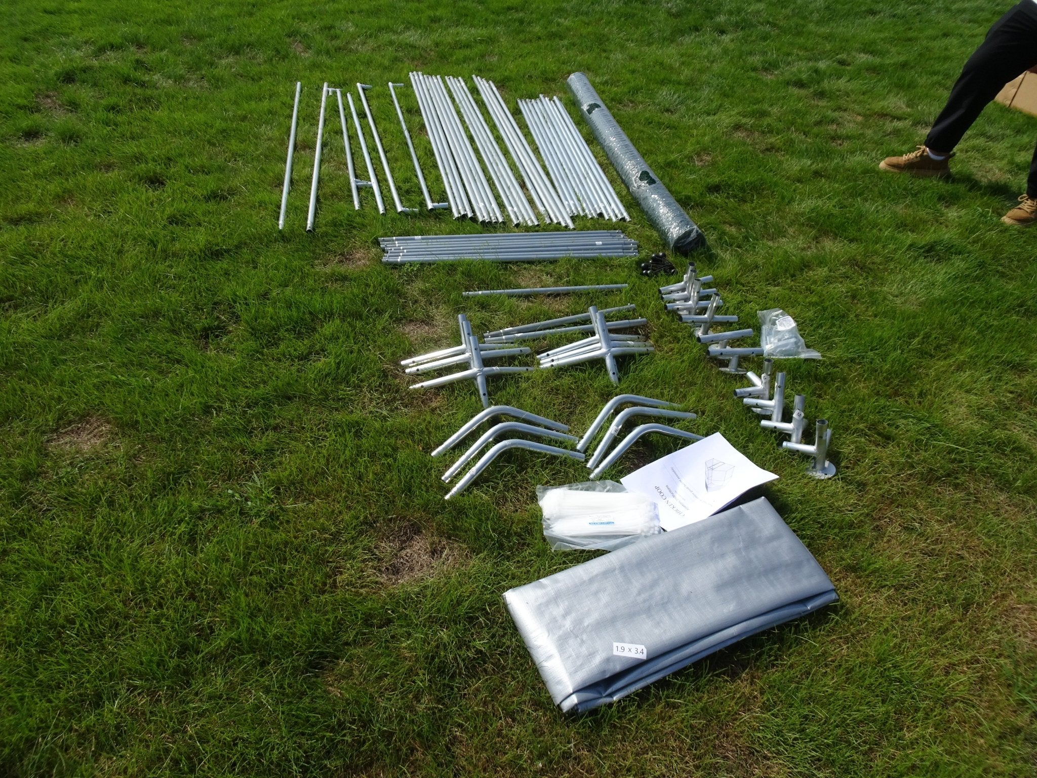 10x20 FT Dog Kennel & Chicken Run – Fenced Compound Cage with Durable Metal Frame 2010CG - Image 10