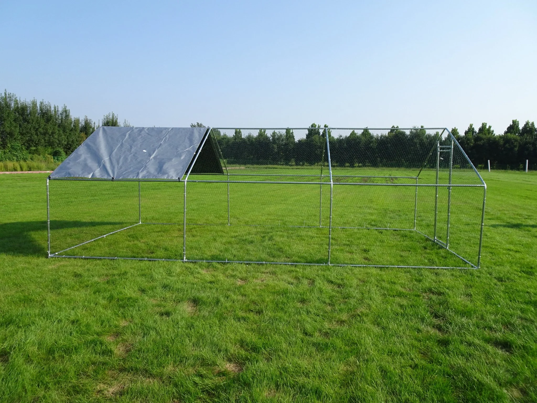 10x20 FT Dog Kennel & Chicken Run – Fenced Compound Cage with Durable Metal Frame 2010CG - Image 11