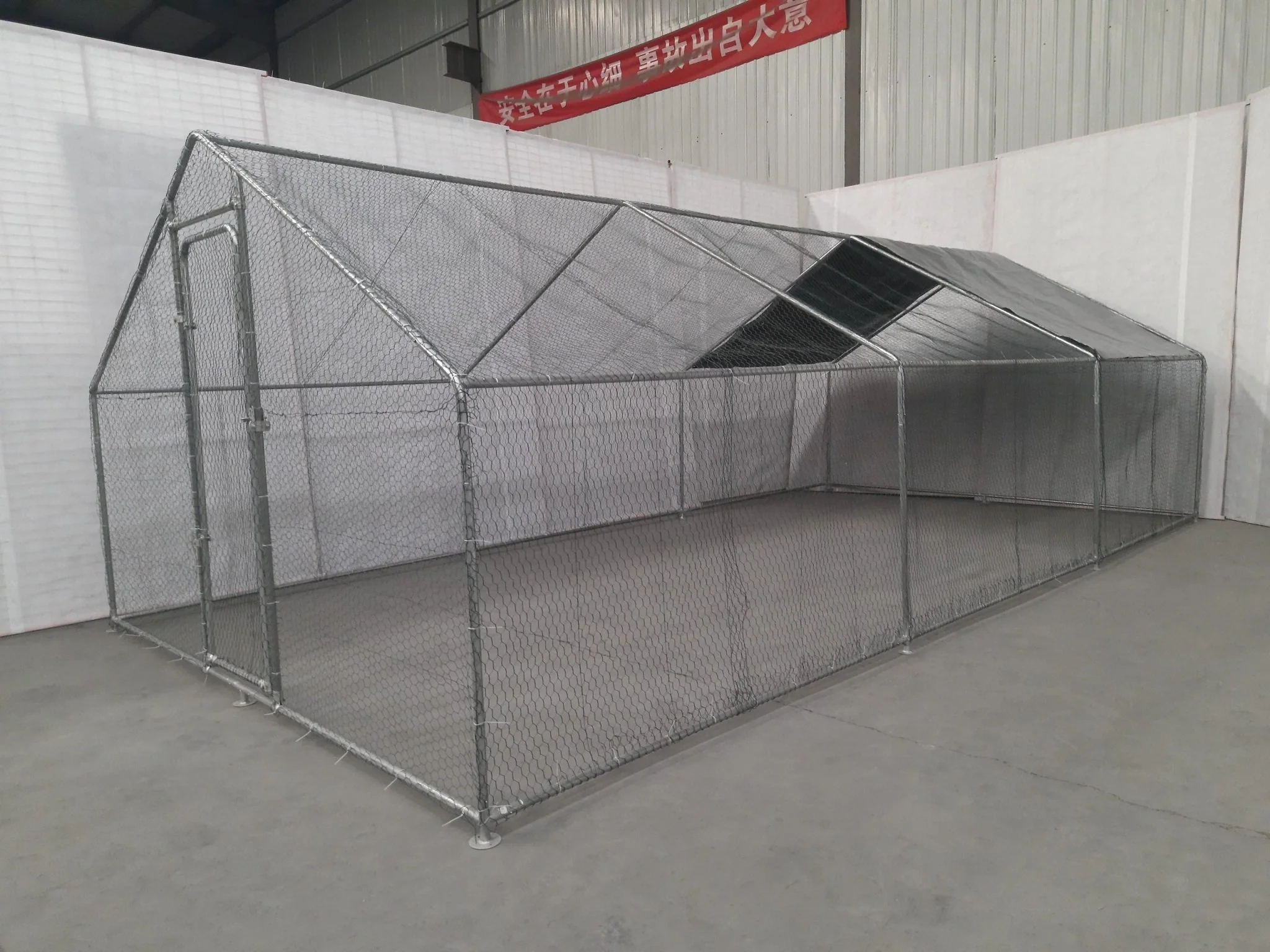 10x20 FT Dog Kennel & Chicken Run – Fenced Compound Cage with Durable Metal Frame 2010CG - Image 6