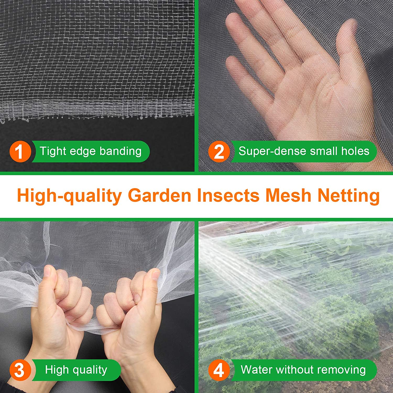 10x20 FT Garden Bug Netting – Heavy-Duty Insect Mesh Screen for Vegetables, Flowers & Greenhouses | Model 331846 - Image 3