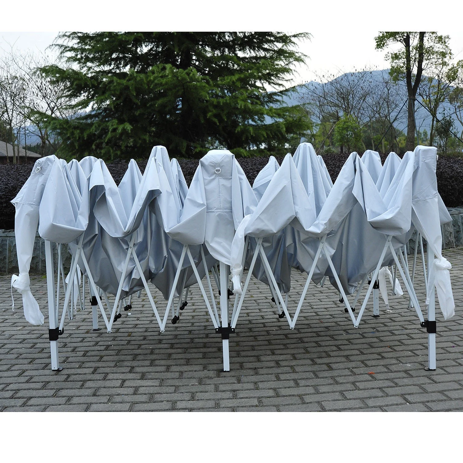 10x20 FT Heavy-Duty Pop-Up Wedding & Party Tent – White Outdoor Canopy Gazebo 1020POP - Image 3