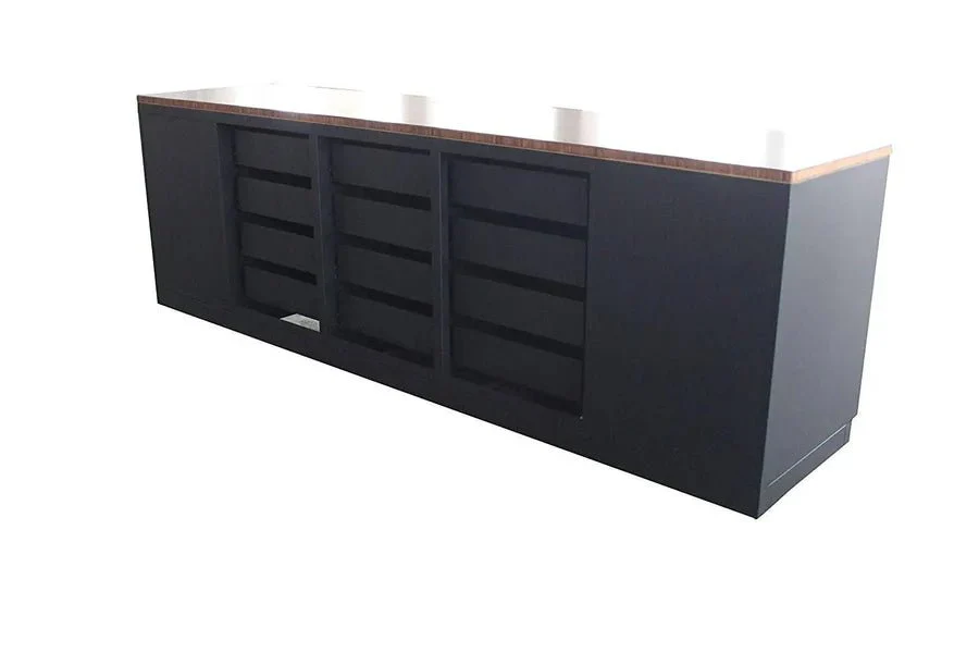10 Ft 12-Drawer & 2-Cabinet Steel Workbench – Heavy-Duty Industrial Tool Storage - Image 5