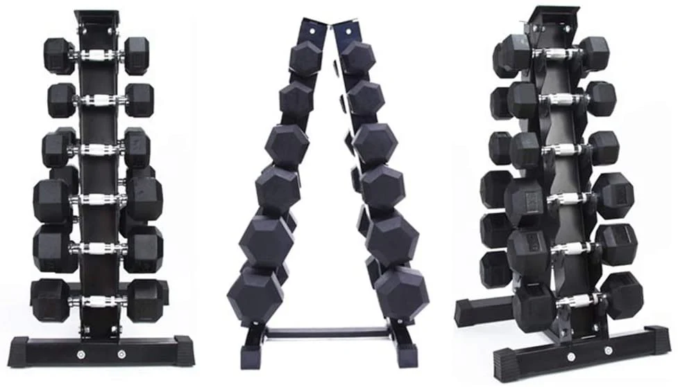 12 Dumbbell Rack Stand – Heavy-Duty Steel Weight Lifting Storage Organizer – Space-Saving Design – Model 698167 - Image 2