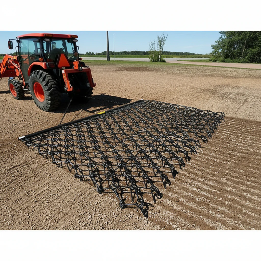 Steel Drag Harrow Tow-Behind Field Leveler for ATV, UTV & Tractor – 8' x 5' or 12' x 6.5'