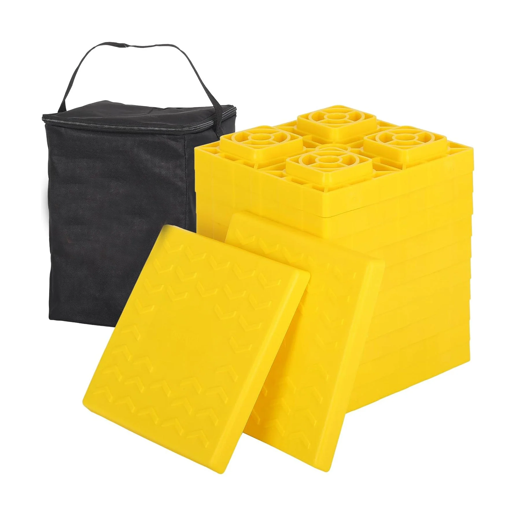 12-Pack RV Leveling Blocks with Carry Bag – Heavy Duty Camper Trailer Levelers RV12 - Image 2
