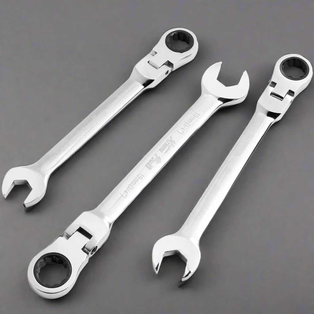 12-Piece SAE Folding Ratchet Wrench Set – Heavy-Duty Chrome-Plated Tools | Model S1124 - Image 3