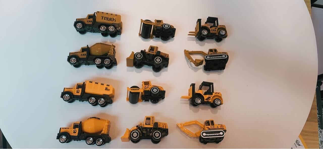 New 12-Piece Metal Alloy Toy Construction Set – Model 430539, Mini Diecast Vehicles for Kids - Image 4