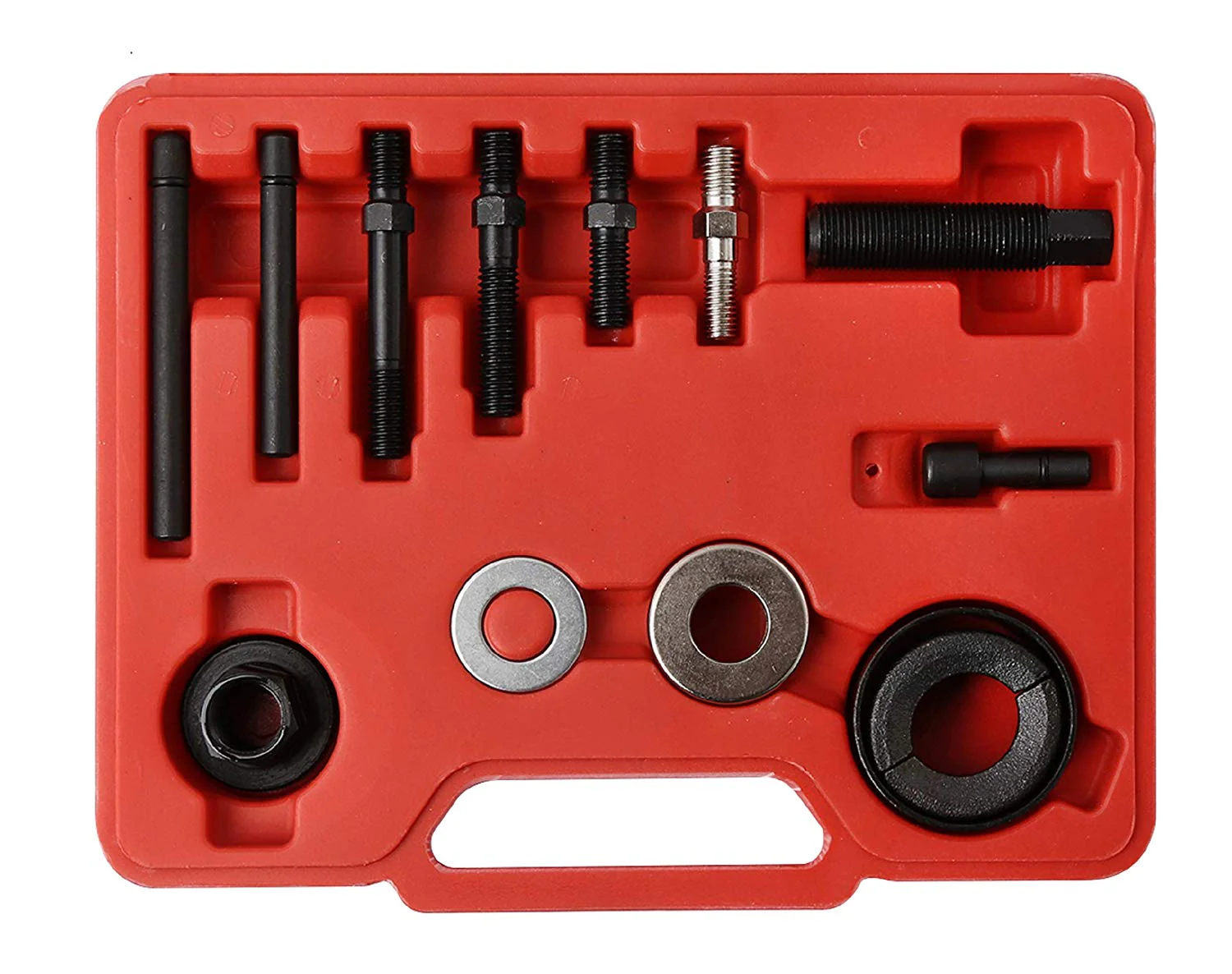 12-Piece Pulley Puller & Installer Tool Set – Fits GM, Ford, Chrysler Alternator & Power Steering – B3012 with Storage Case - Image 4