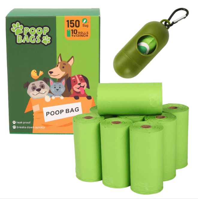 Dog Poop Waste Bags with Dispenser – 12 Rolls Biodegradable Pet Waste Bags | Leak-Proof Dog Waste Bags | TZP0200