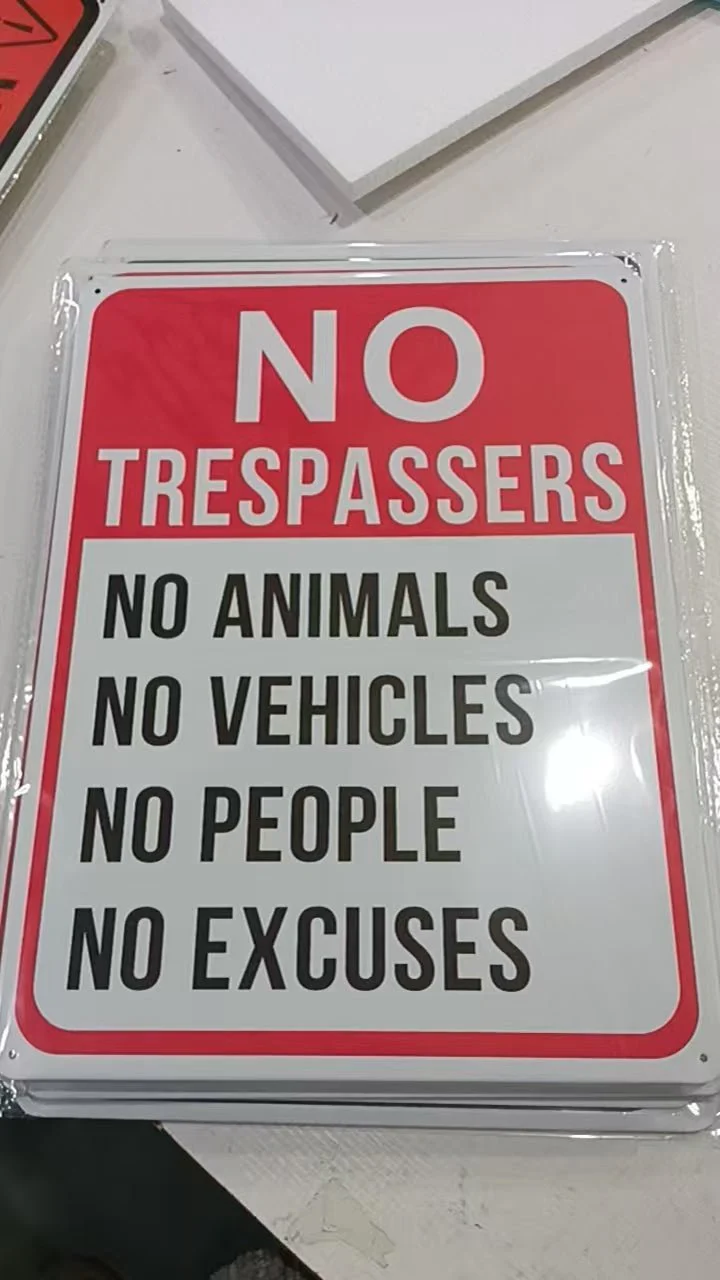 12" x 16" Metal Warning & Novelty Signs Outdoor Tin Wall Signs 91610SET - Image 10