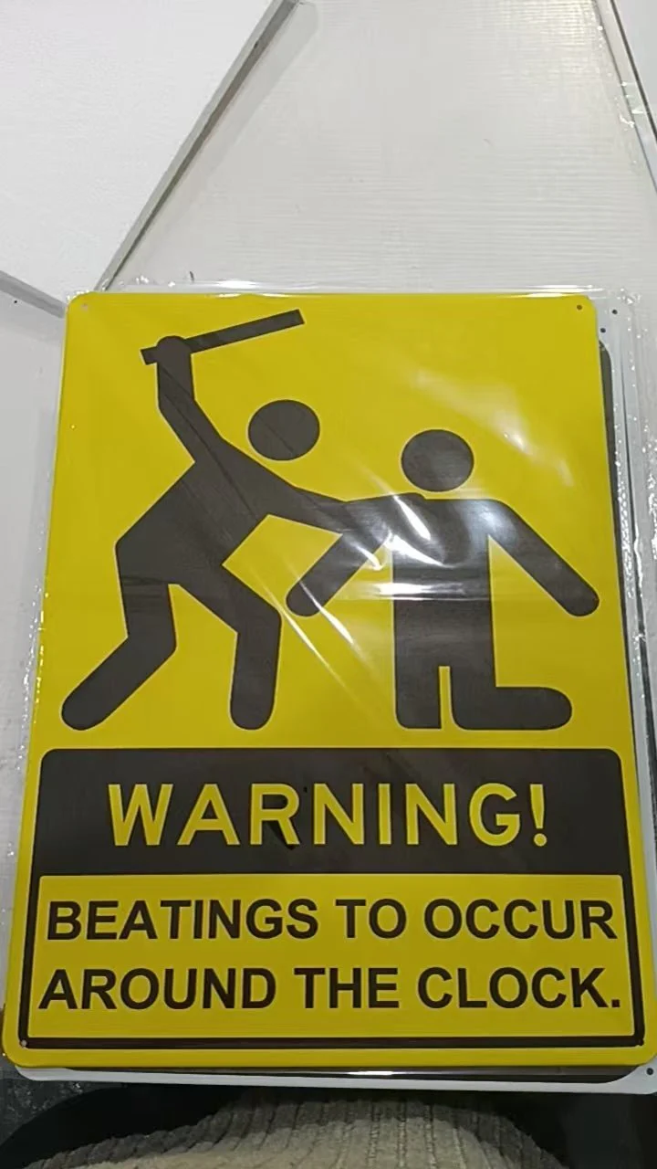 12" x 16" Metal Warning & Novelty Signs Outdoor Tin Wall Signs 91610SET - Image 14