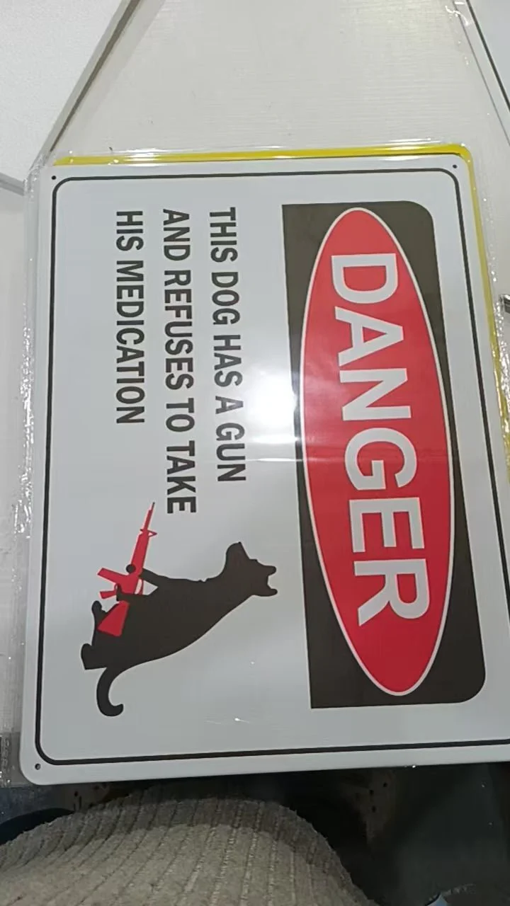 12" x 16" Metal Warning & Novelty Signs Outdoor Tin Wall Signs 91610SET - Image 16