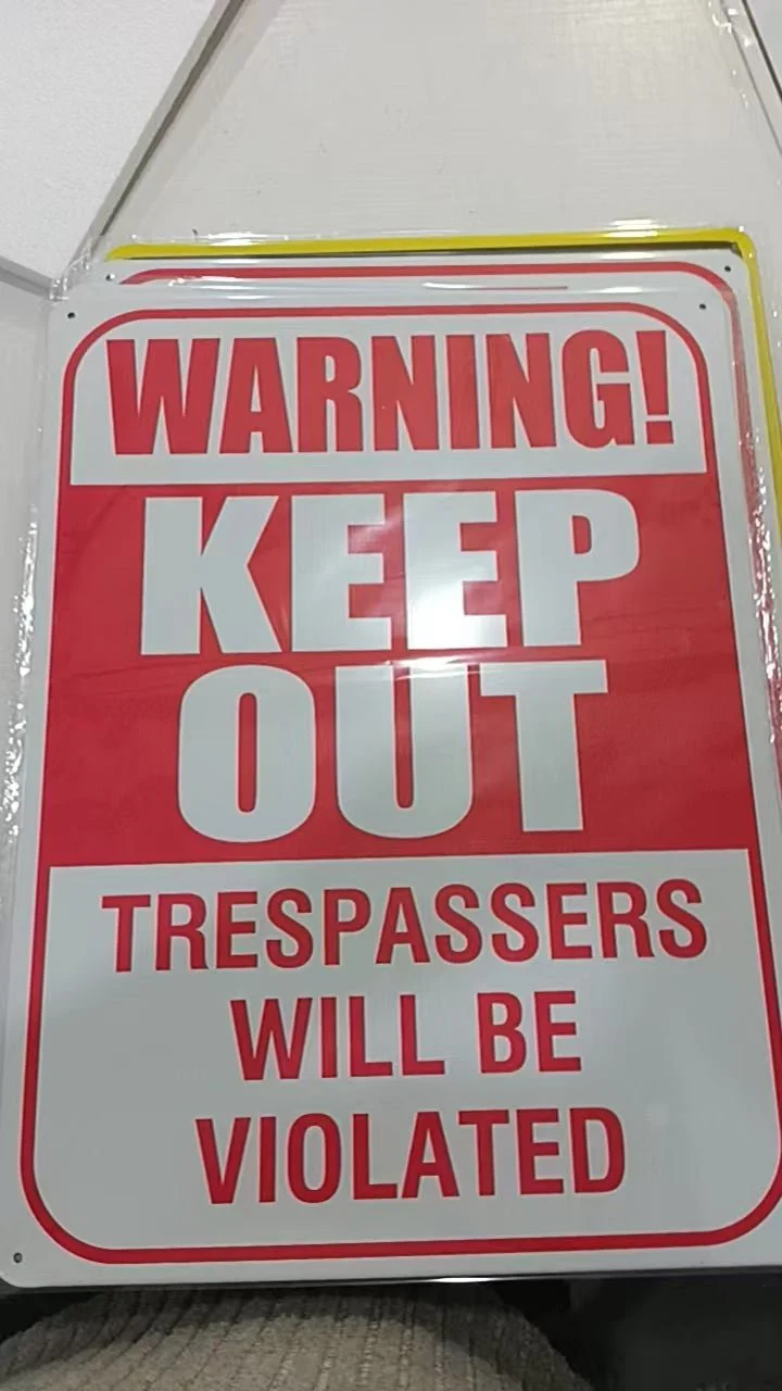 12" x 16" Metal Warning & Novelty Signs Outdoor Tin Wall Signs 91610SET - Image 17