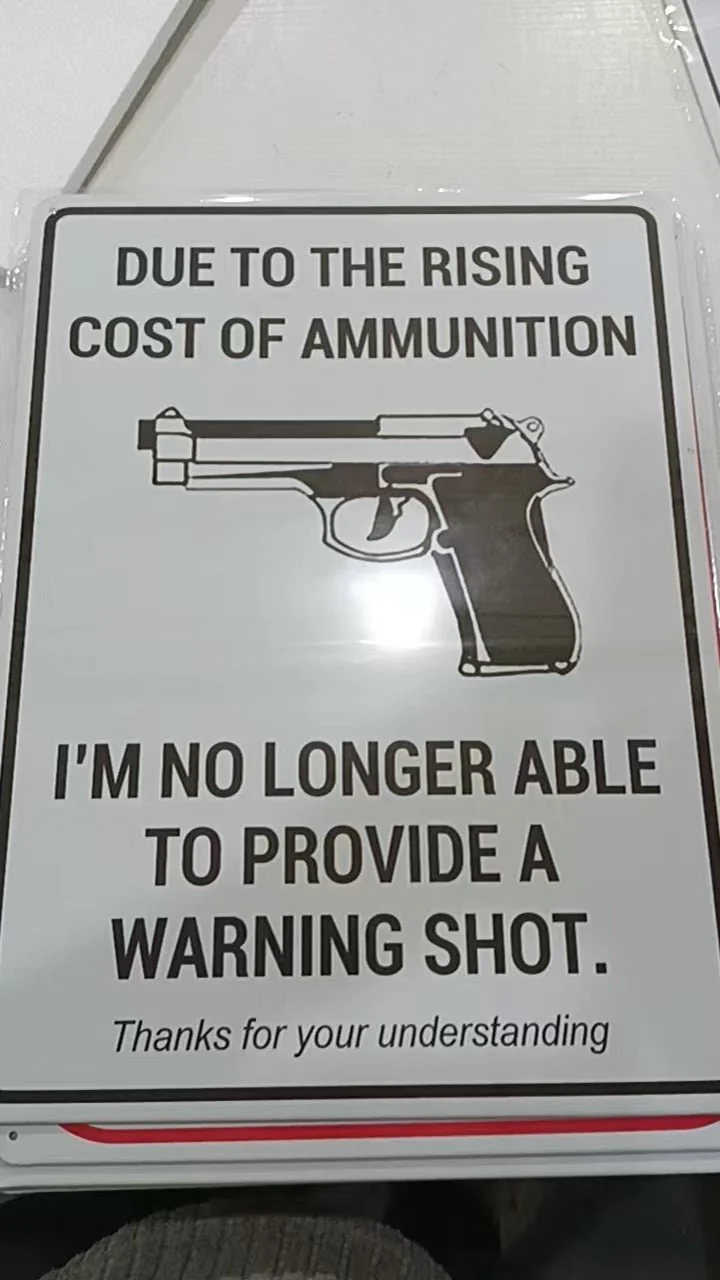 12" x 16" Metal Warning & Novelty Signs Outdoor Tin Wall Signs 91610SET - Image 18