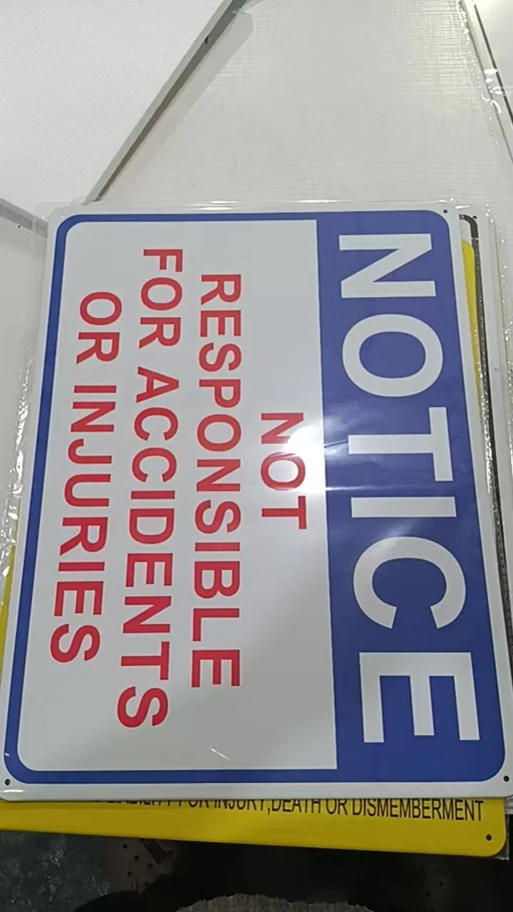 12" x 16" Metal Warning & Novelty Signs Outdoor Tin Wall Signs 91610SET - Image 20