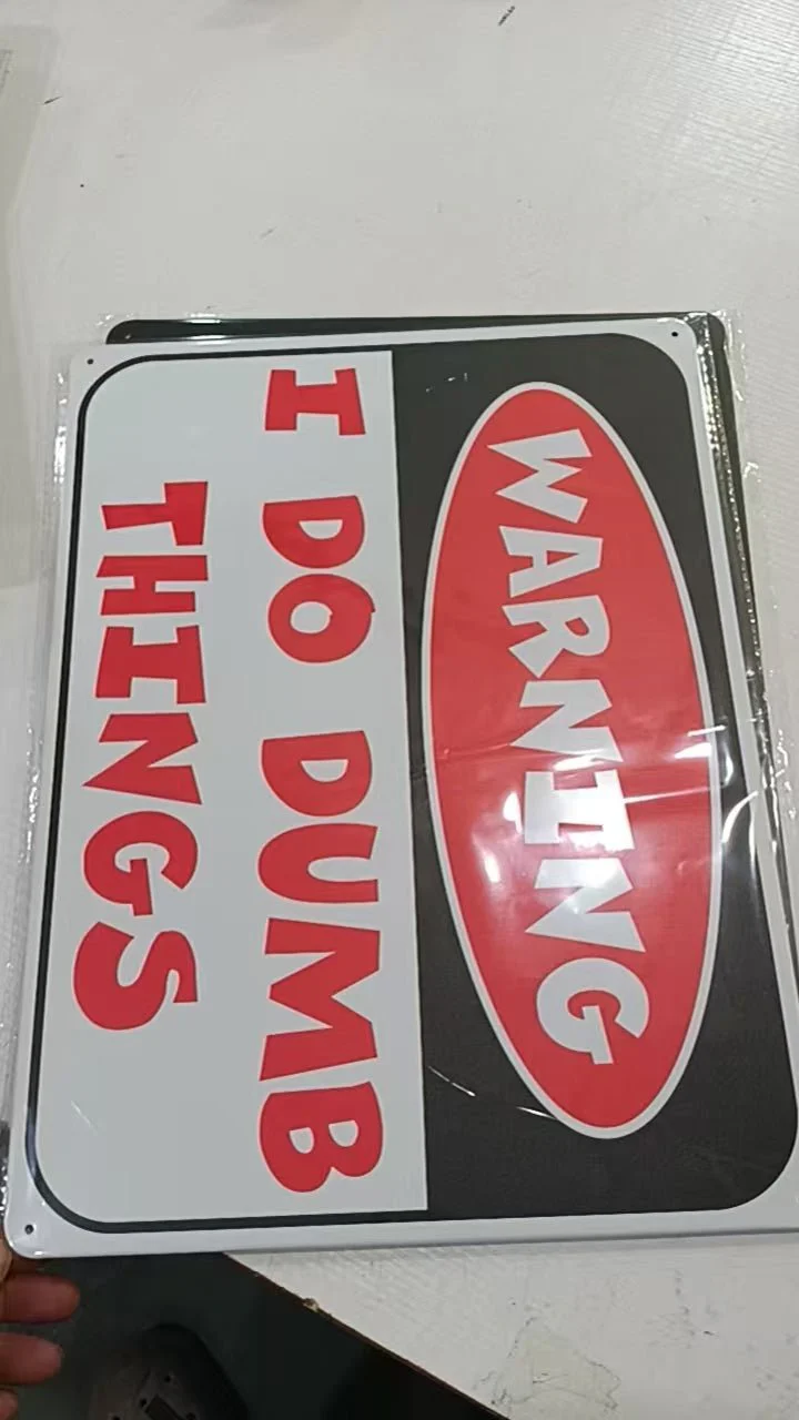 12" x 16" Metal Warning & Novelty Signs Outdoor Tin Wall Signs 91610SET - Image 21