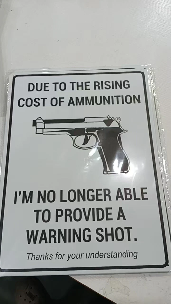 12" x 16" Metal Warning & Novelty Signs Outdoor Tin Wall Signs 91610SET - Image 22