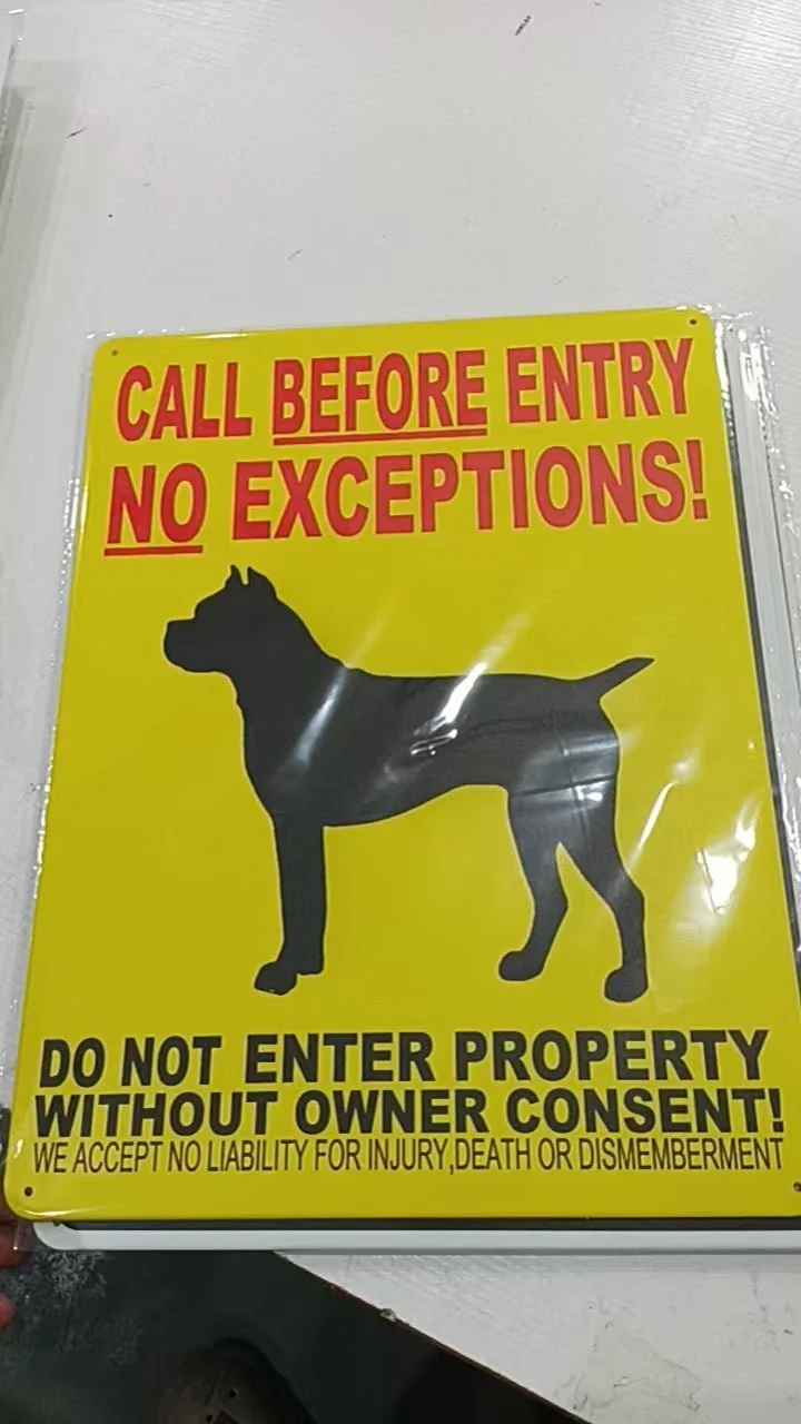 12" x 16" Metal Warning & Novelty Signs Outdoor Tin Wall Signs 91610SET - Image 23