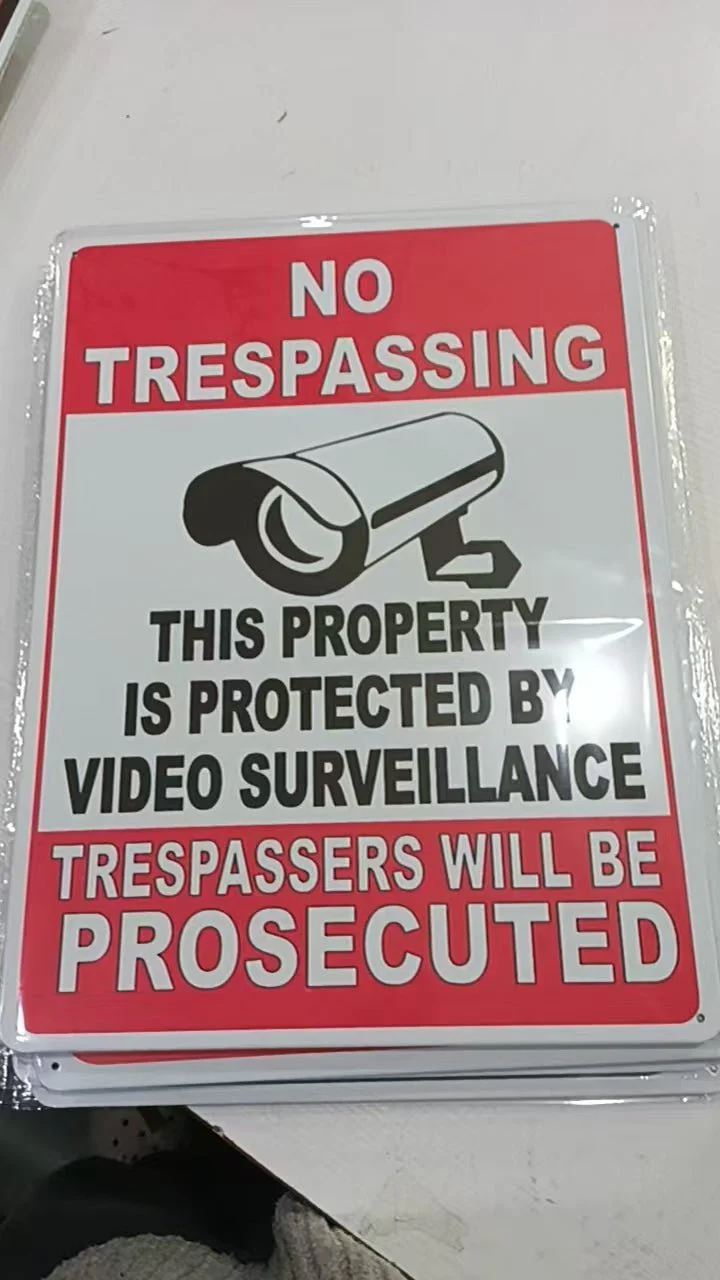 12" x 16" Metal Warning & Novelty Signs Outdoor Tin Wall Signs 91610SET - Image 6