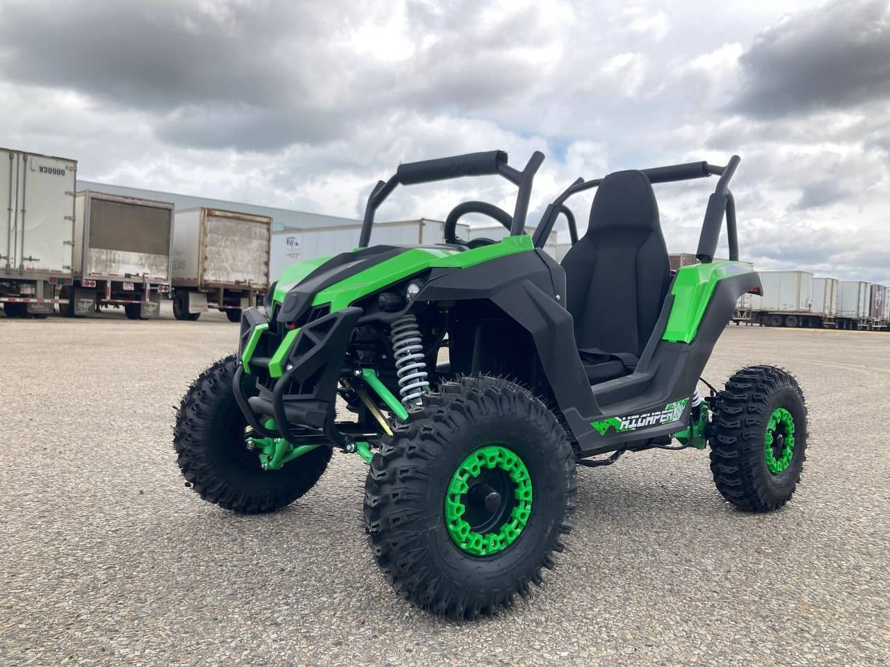 1200W 48V Electric Go Kart UTV – Off-Road Buggy with Reverse Gear & Roll Cage | HWL7182