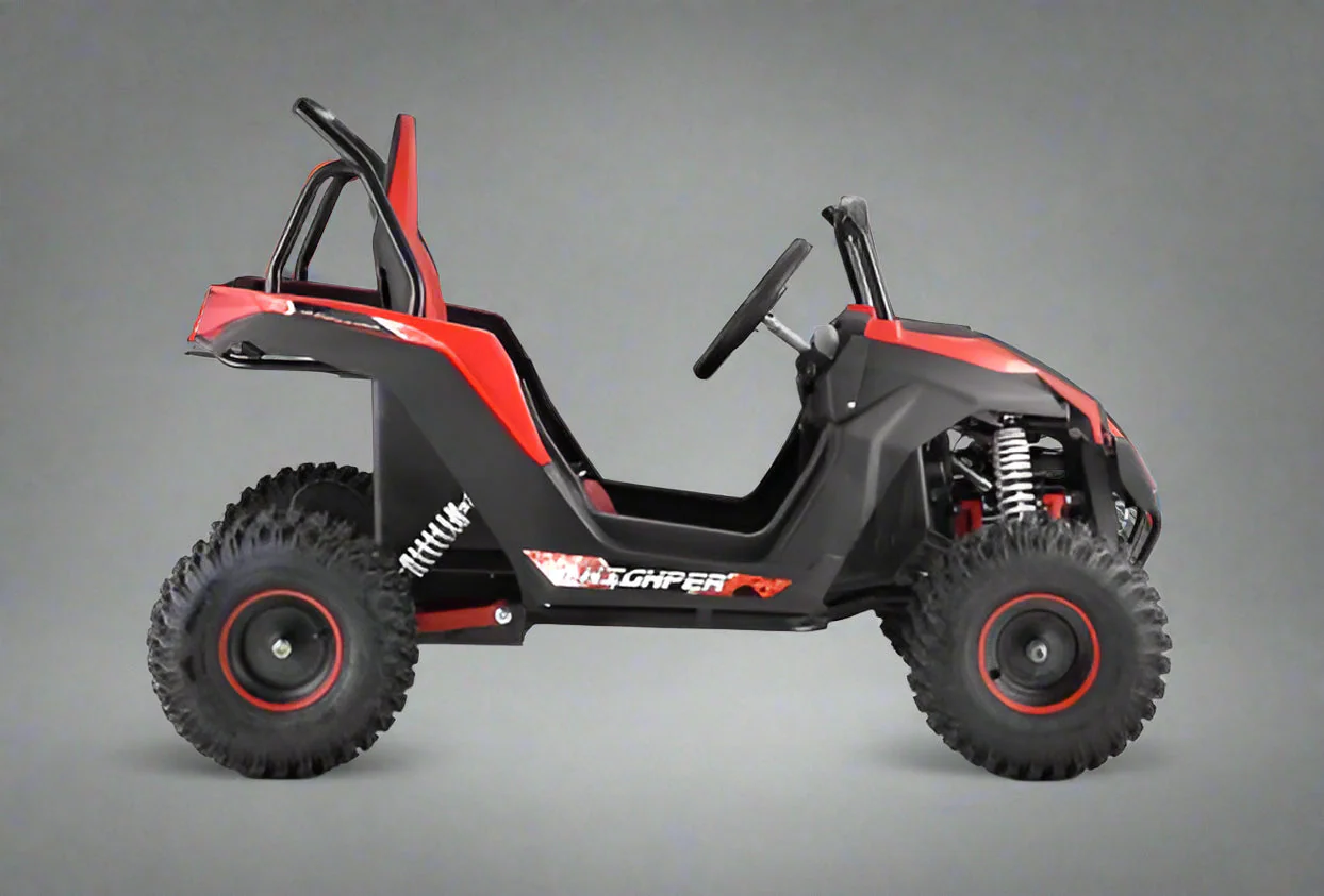 1200W 48V Electric Go Kart UTV – Off-Road Buggy with Reverse Gear & Roll Cage | HWL7182 - Image 2