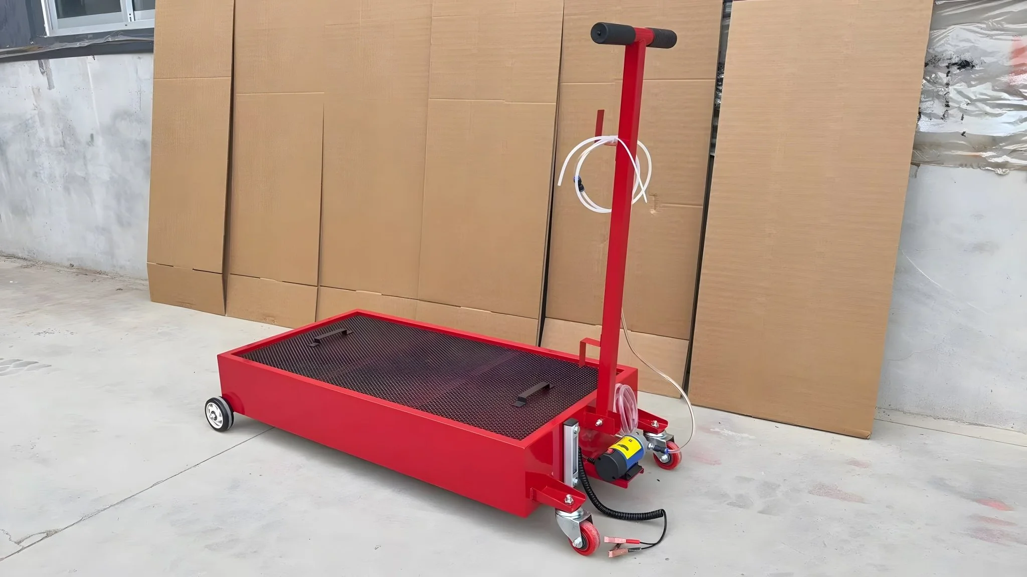 75L / 20-Gallon Low-Profile Oil Drain Tank with 12V & 110V Pump – Portable Shop Oil Recovery System - Image 10