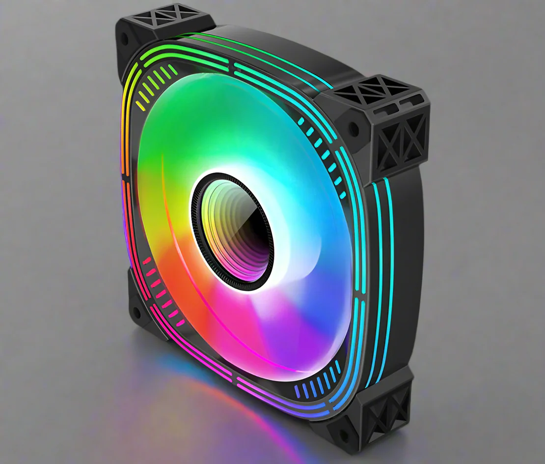 120mm ARGB Case Fan – 6-Pin Hydraulic Bearing, Low Noise, Black Frame ARGB-FN120-BLK - Image 5